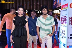 Pictures from the Song Launch of 'Aa Ammayi Gurinchi Meeku Cheppali' - attended by Sudheer Babu, Krithi Shetty and Mohana Krishna Indraganti