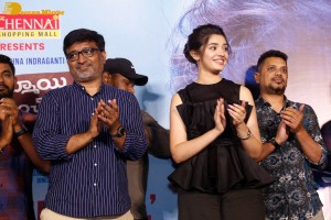 Pictures from the Song Launch of 'Aa Ammayi Gurinchi Meeku Cheppali' - attended by Sudheer Babu, Krithi Shetty and Mohana Krishna Indraganti