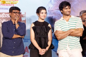 Pictures from the Song Launch of 'Aa Ammayi Gurinchi Meeku Cheppali' - attended by Sudheer Babu, Krithi Shetty and Mohana Krishna Indraganti