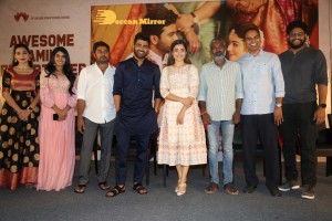 Rashmika Mandanna and Sharwanand at March 5 Press Meet of the movie Aadavallu Meeku Johaarlu