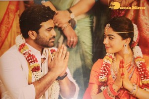 Rashmika Mandanna and Sharwanand at March 5 Press Meet of the movie Aadavallu Meeku Johaarlu