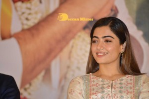 Rashmika Mandanna and Sharwanand at March 5 Press Meet of the movie Aadavallu Meeku Johaarlu