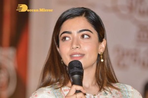 Rashmika Mandanna and Sharwanand at March 5 Press Meet of the movie Aadavallu Meeku Johaarlu