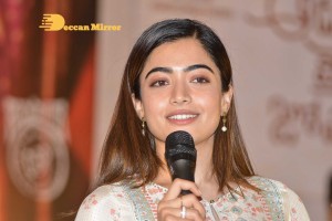 Rashmika Mandanna and Sharwanand at March 5 Press Meet of the movie Aadavallu Meeku Johaarlu