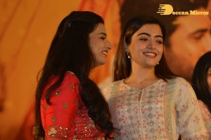 Rashmika Mandanna and Sharwanand at March 5 Press Meet of the movie Aadavallu Meeku Johaarlu