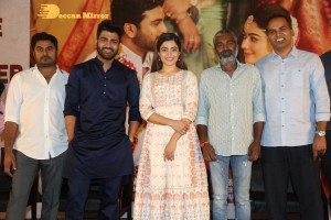 Rashmika Mandanna and Sharwanand at March 5 Press Meet of the movie Aadavallu Meeku Johaarlu