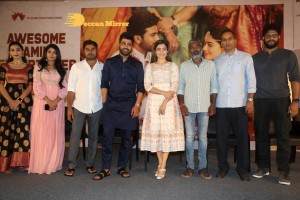 Rashmika Mandanna and Sharwanand at March 5 Press Meet of the movie Aadavallu Meeku Johaarlu