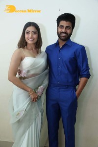 Sai Pallavi, Keerthy Suresh, Rashmika and Khushbu at the pre-release function of Aadavallu Meeku Johaarlu