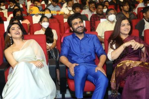 Sai Pallavi, Keerthy Suresh, Rashmika and Khushbu at the pre-release function of Aadavallu Meeku Johaarlu