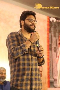 Pictures of Aadavallu Meeku Johaarlu Pre-Release Press Meet - attended by Rashmika Mandanna, Jhansi and others.