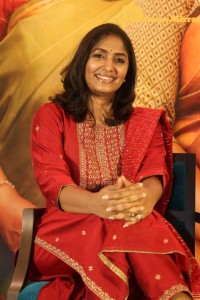 Pictures of Aadavallu Meeku Johaarlu Pre-Release Press Meet - attended by Rashmika Mandanna, Jhansi and others.