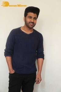 Press Meet of Telugu Movie Aadavallu Meeku Joharlu attended by actors Sharwanand and Rashmika