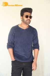Press Meet of Telugu Movie Aadavallu Meeku Joharlu attended by actors Sharwanand and Rashmika