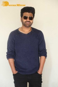 Press Meet of Telugu Movie Aadavallu Meeku Joharlu attended by actors Sharwanand and Rashmika