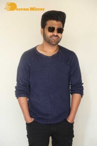 Press Meet of Telugu Movie Aadavallu Meeku Joharlu attended by actors Sharwanand and Rashmika