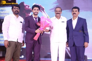Aakasa Veedhullo Pre-Release function attended by Gautham Krishna and Pujita Ponnada