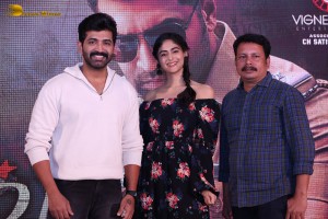Aakrosham movie press meet attended by Arun Vijay and Palak Lalwani