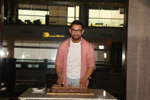 Bollywood Star Aamir Khan celebrates his 57th Birthday with Media