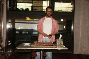 Bollywood Star Aamir Khan celebrates his 57th Birthday with Media