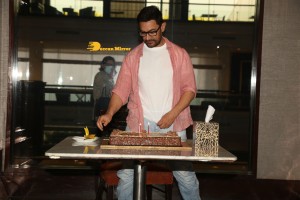 Bollywood Star Aamir Khan celebrates his 57th Birthday with Media