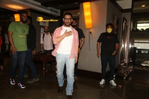 Bollywood Star Aamir Khan celebrates his 57th Birthday with Media