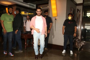 Bollywood Star Aamir Khan celebrates his 57th Birthday with Media