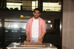 Bollywood Star Aamir Khan celebrates his 57th Birthday with Media