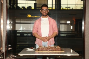 Bollywood Star Aamir Khan celebrates his 57th Birthday with Media