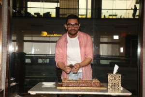 Bollywood Star Aamir Khan celebrates his 57th Birthday with Media
