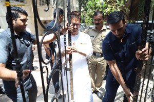 Bollywood star Aamir Khan celebrates Eid with his sons Junaid and Azad on April 11, 2024