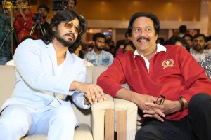Aay Pre-Release Function attended by Narne Nithiin, Nayan Sarika, Nikhil, Sreeleela, Allu Aravind, and others