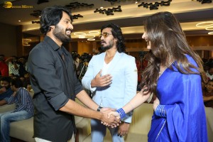 Aay Pre-Release Function attended by Narne Nithiin, Nayan Sarika, Nikhil, Sreeleela, Allu Aravind, and others