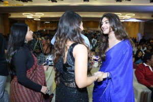 Aay Pre-Release Function attended by Narne Nithiin, Nayan Sarika, Nikhil, Sreeleela, Allu Aravind, and others