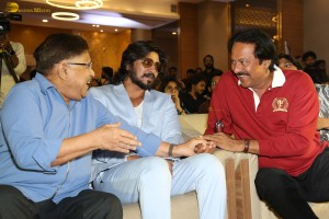 Aay Pre-Release Function attended by Narne Nithiin, Nayan Sarika, Nikhil, Sreeleela, Allu Aravind, and others