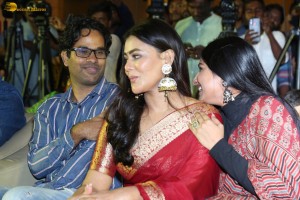 Aay Pre-Release Function attended by Narne Nithiin, Nayan Sarika, Nikhil, Sreeleela, Allu Aravind, and others