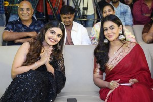 Aay Pre-Release Function attended by Narne Nithiin, Nayan Sarika, Nikhil, Sreeleela, Allu Aravind, and others