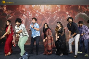 Aay Pre-Release Function attended by Narne Nithiin, Nayan Sarika, Nikhil, Sreeleela, Allu Aravind, and others