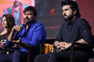 Acharya movie press meet attended by Chiranjeevi, Ram Charan Teja, Pooja Hegde and Koratala Siva