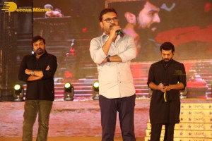 Acharya-Pre-Release-Function attended by Chiranjeevi, Ram Charan Teja, Pooja Hegde, S.S. Rajamouli and others