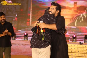 Acharya-Pre-Release-Function attended by Chiranjeevi, Ram Charan Teja, Pooja Hegde, S.S. Rajamouli and others