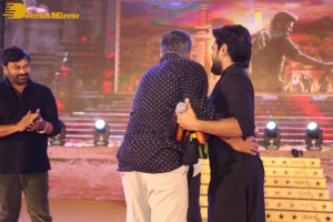 Acharya-Pre-Release-Function attended by Chiranjeevi, Ram Charan Teja, Pooja Hegde, S.S. Rajamouli and others