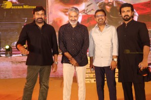 Acharya-Pre-Release-Function attended by Chiranjeevi, Ram Charan Teja, Pooja Hegde, S.S. Rajamouli and others