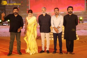 Acharya-Pre-Release-Function attended by Chiranjeevi, Ram Charan Teja, Pooja Hegde, S.S. Rajamouli and others