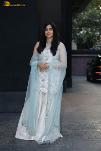 actress Adah Sharma in a white punjabi dress