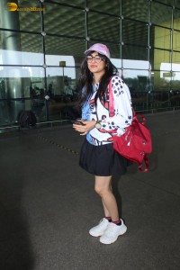 actress Adah Sharma cute in a black mini skirt