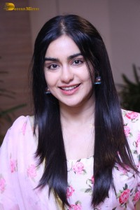 Tollywood Actress Adah Sharma in a pink salwar dress