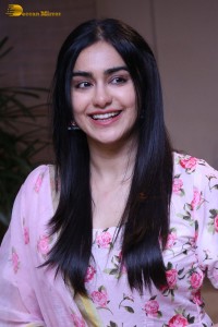 Tollywood Actress Adah Sharma in a pink salwar dress