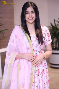 Tollywood Actress Adah Sharma in a pink salwar dress