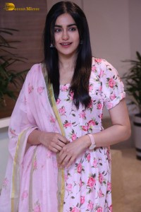 Tollywood Actress Adah Sharma in a pink salwar dress