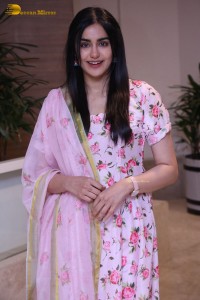 Tollywood Actress Adah Sharma in a pink salwar dress